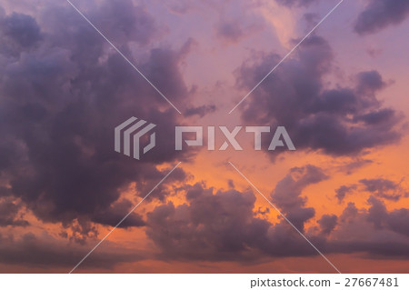 wonderful cloud on twilight sunset sky background wonderful cloud on twilight sunset sky background 27667481
