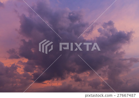 wonderful cloud on twilight sunset sky background wonderful cloud on twilight sunset sky background 27667487