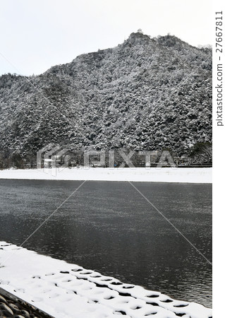 Snow Gifu Castle 27667811