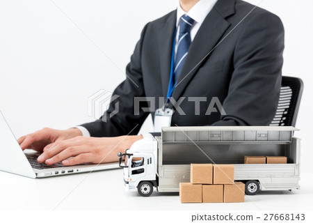 Businessman, delivery, logistics, sales Businessman, delivery, logistics, sales 27668143
