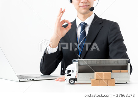 Businessman, shipping operator, logistics image Businessman, shipping operator, logistics image 27668178