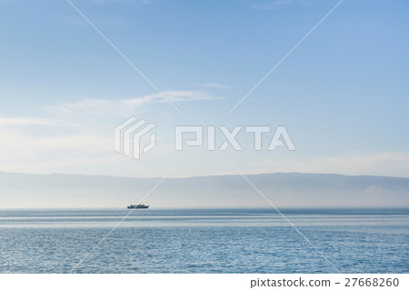 Lake Baikal in peaceful weather 27668260