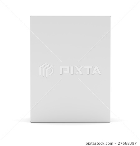 Blank box isolated over white background 27668387
