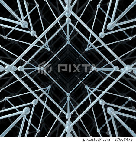 Abstract geometric pattern. Network connection - Stock Illustration ...