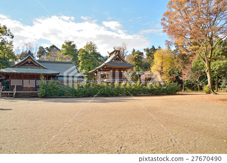 Washinomiya Shrine: Honten and the worship temple Washinomiya Shrine: Honten and the worship temple 27670490