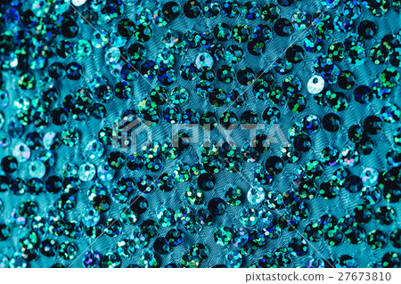 Fabric evening blue dress girl with sequins 27673810
