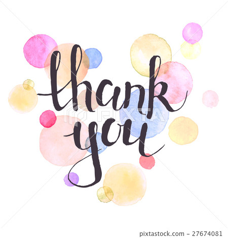 Thank You Card Stock Illustration