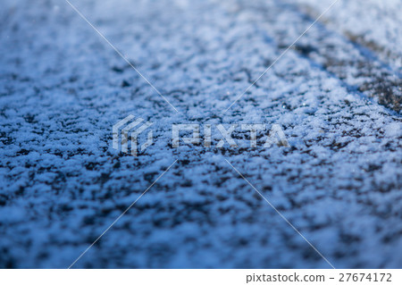 Light snow asphalt frost Light snow asphalt frost 27674172