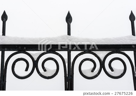 Black metal fence Black metal fence 27675226