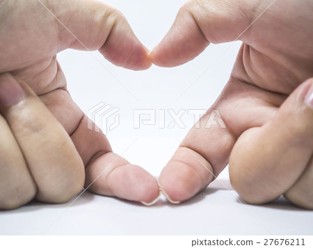 Heart in hand , love concept 27676211