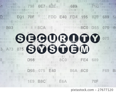 Security concept: Security System on Digital Data 27677120