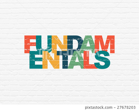 Science concept: Fundamentals on wall background Science concept: Fundamentals on wall background 27678203