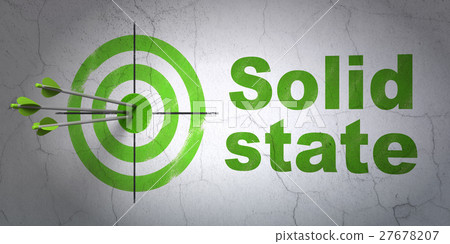 Science concept: target and Solid State on wall 27678207