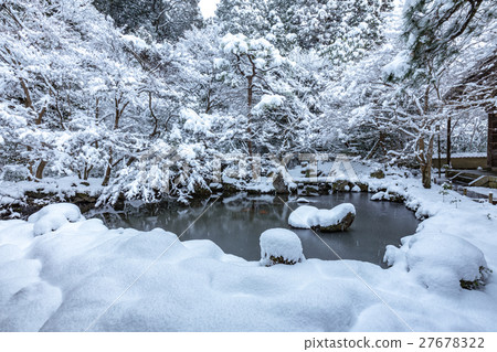 Winter lotus temple in winter 27678322