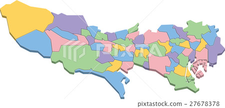 Tokyo Metropolis Map 27678378