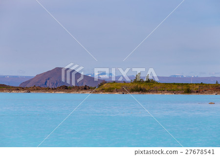 Hverir geothermal area in the north of Iceland 27678541
