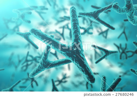 XY-chromosomes on background, medical symbol gene 27680246