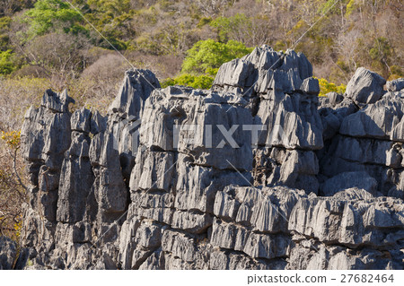 Tsingy rock formations in Ankarana, Madagascar 27682464