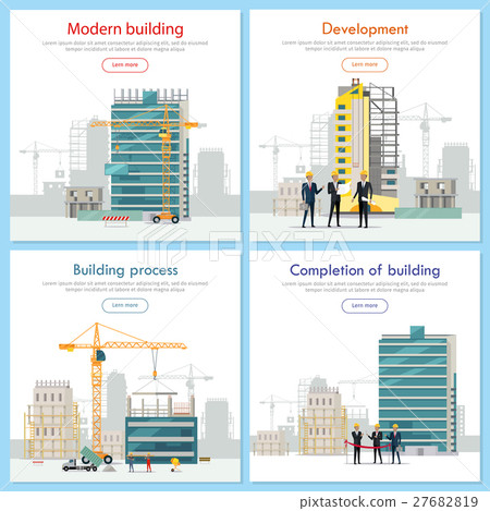 Modern Building. Development. Building Process. Modern Building. Development. Building Process. 27682819