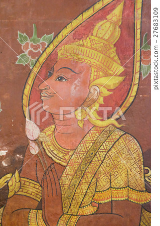 Thai arts wall painting 27683109