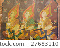 Thai arts wall painting 27683110
