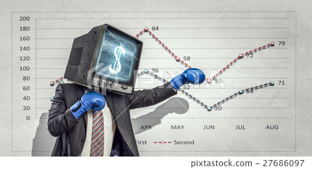 Man with TV instead of head Man with TV instead of head 27686097