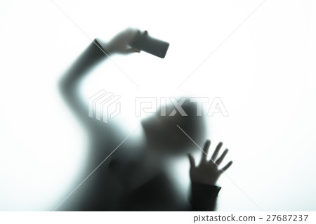 People silhouette negative image 27687237