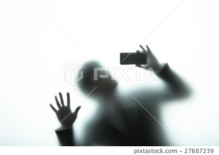 People silhouette negative image 27687239