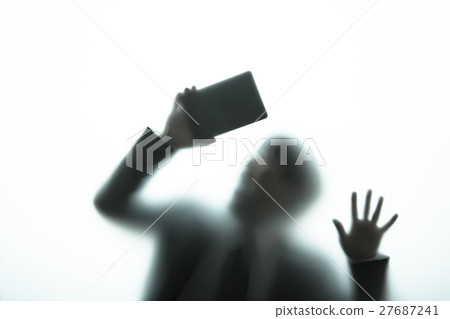 People silhouette negative image People silhouette negative image 27687241