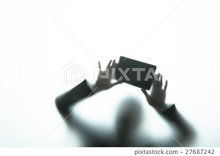 People silhouette negative image 27687242