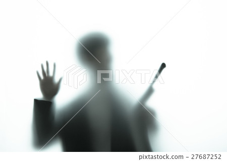 People silhouette negative image 27687252