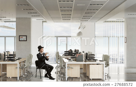 Elegant businessman read old book Elegant businessman read old book 27688572