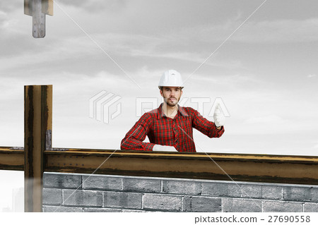 Builder man with level Builder man with level 27690558