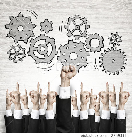 Business and teamwork concept 27693311