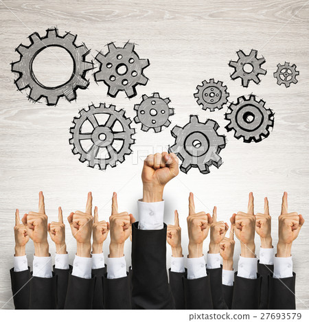 Business and teamwork concept 27693579