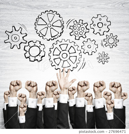 Business and teamwork concept 27696471