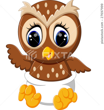 illustration of cute owl cartoon illustration of cute owl cartoon 27697999