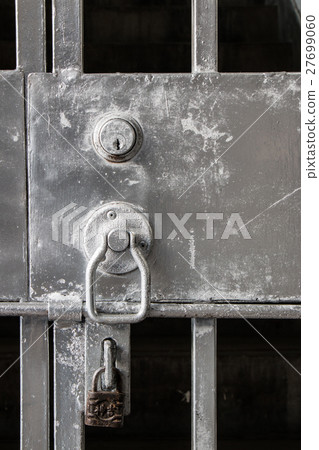 Old Steel Door with Lock 27699060