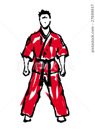 Stock Illustration: MARTIAL ARTS.Taekwondo karate fighting scene