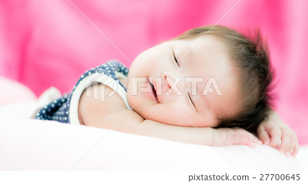 Portrait of adorable baby girl Portrait of adorable baby girl 27700645