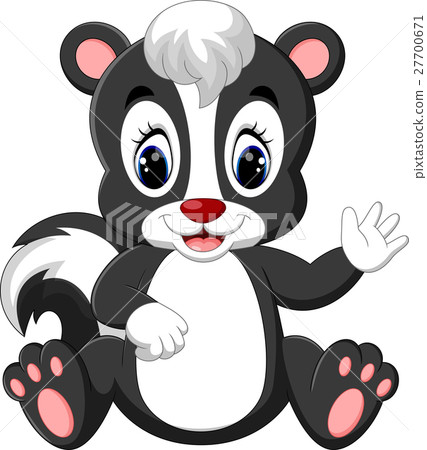 illustration of baby skunk cartoon illustration of baby skunk cartoon 27700671