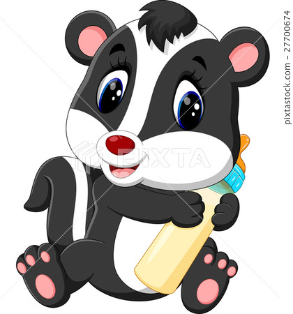 illustration of baby skunk cartoon illustration of baby skunk cartoon 27700674