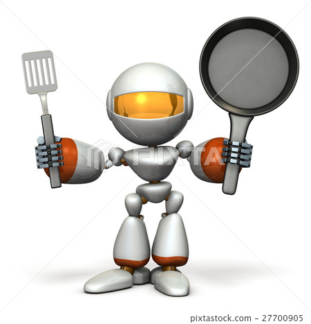 Cute robot to challenge cooking 27700905