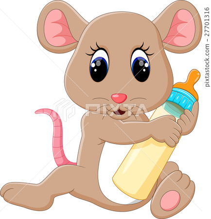 illustration of Cute mouse cartoon 27701316