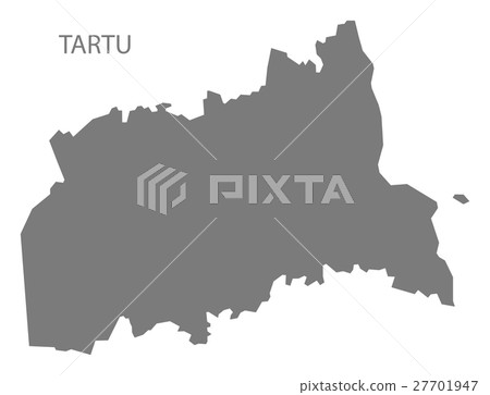 Tartu Estonia Map grey Tartu Estonia Map grey 27701947