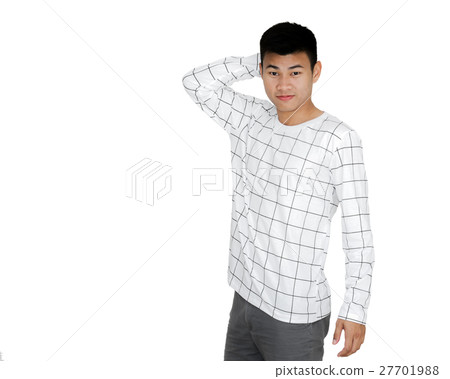 Portrait of a young handsome asian man 27701988