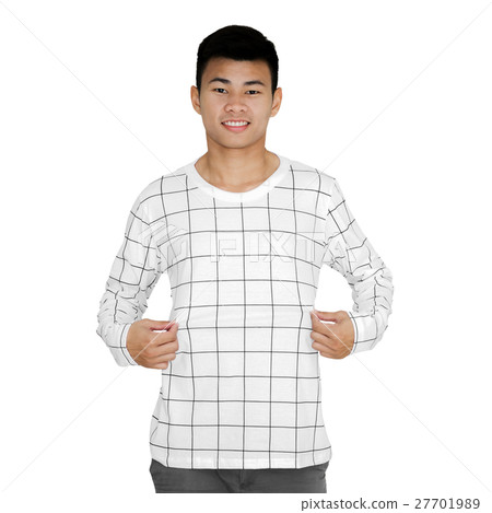 Portrait of a young handsome asian man. 27701989