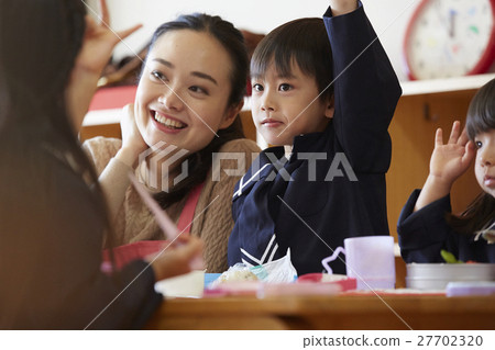 Children at lunchtime Children at lunchtime 27702320