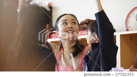 Children at lunchtime 27702355
