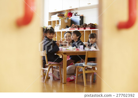 Children at lunchtime Children at lunchtime 27702392
